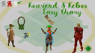 OSRS Kourend amp Kebos Easy Diary Guide  Ironman Approved [upl. by Malim]