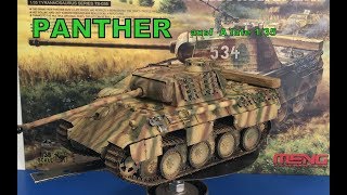 Building the Meng 135 Panther AUSF A late with zimmerit [upl. by Aubyn]