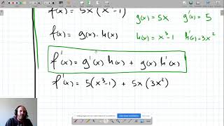 Derivata di una somma di un prodotto di un quoziente e di una funziona composta [upl. by Xena552]
