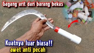 Nggak usah beli gagang arit  Begini cara membuat gagang aritgolok dari barang bekas [upl. by Bertrand]