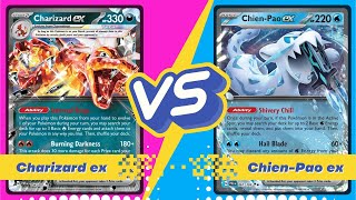 ChienPao ex vs Charizard ex Bibarel  Post Rotation Temporal Forces Pokemon TCG [upl. by Onileba]