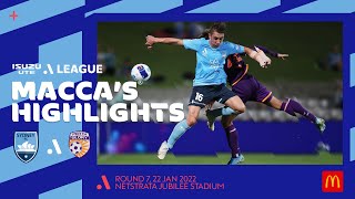 Sydney FC v Perth Glory  Maccas® Highlights  Isuzu UTE ALeague [upl. by Llerdnod]