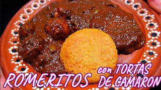 Como hacer ROMERITOS con TORTAS DE CAMARON  El Mister Cocina [upl. by Attelliw327]