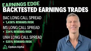 3 Backtested Earnings Trades to Start Earnings Season [upl. by Ertemed]