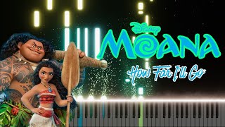 Moana  How far Ill Go Song played beautifully on Piano [upl. by Hyacinthie884]