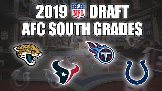 2019 NFL Draft Grades  All 7 Rounds  AFC South  Howd The Colts Titans Texans amp Jags Fare [upl. by Eelrehpotsirhc]