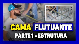 🔵Como Fazer a Estrutura de uma Cama Flutuante com Drywall Parte 01 [upl. by Bish601]