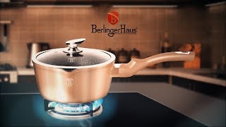 Berlinger Haus Metallic Line Rosegold Edition Sauce Pan With Lid Presentation BH1524N [upl. by Saudra]