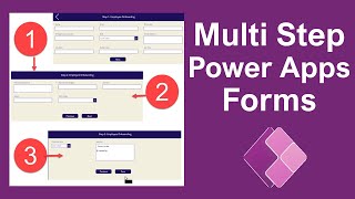 Multi Step Form in Power Apps Canvas App [upl. by Mccreery623]