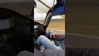 Landing the Pipistrel Velis Electro with hard cross wind at LFLA runway 18 [upl. by Salbu]