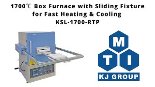 1700℃ Box Furnace with Sliding Fixture for Fast Heating amp Cooling  KSL1700RTP [upl. by Anyar]