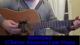 Désormais Charles Aznavour reprise à la guitare 1969 [upl. by Oir675]