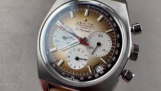 Zenith Chronomaster Revival El Primero A385 03A384400385C855 Zenith Watch Review [upl. by Dewie]