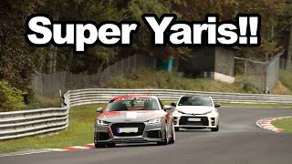 Audi TT RS fails to understeer away from the GR Yaris on the Nürburgring [upl. by Lotti]