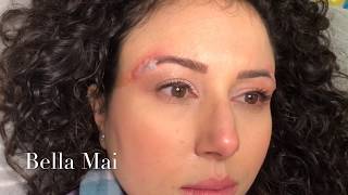 Salt and Saline Permanent Makeup  Eyebrow Tattoo Removal [upl. by Aggri]