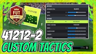 THE MOST META STARTER CUSTOM TACTICS IN FIFA 22  412122 CUSTOM TACTICS  PLAYER INSTRUCTIONS [upl. by Aicela782]