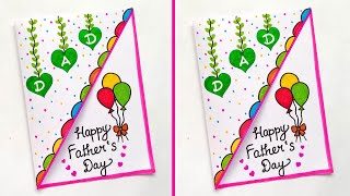 Fathers Day Greeting Card Ideas  Easy amp Cute Fathers Day Card  Happy Fathers Day Card 2024 [upl. by Aihsyak]