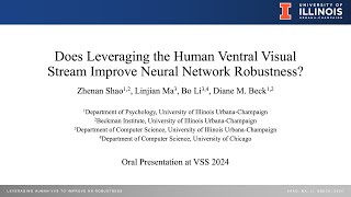 VSS2024  Leveraging the Human Ventral Visual Stream to Improve Neural Network Robustness [upl. by Magulac]