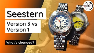 Whats Changed Seestern V3 Doxa SUB 300 Homage Comparison AliExpress Watch Review HWR [upl. by Assyl]