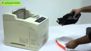 Xerox Phaser 4500 Toner Cartridge Replacement  user guide 113R00656113R00657 [upl. by Anaujal]