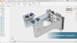 Autodesk Inventor what’s new 2022  Open multiple components tips [upl. by Rebna]