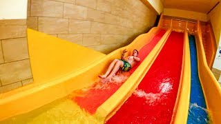 Alpamare Pfäffikon  Triple Slide  Kids Waterslide Onride [upl. by Eydnarb858]