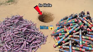 Diwali Cracker Testing 2024  Bijili Vs 1 Sound Cracker In Hole Amazing Experiment [upl. by Anawahs148]