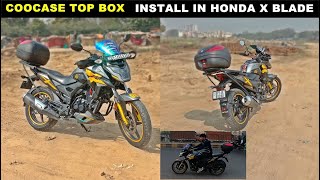 TOP BOX INSTALL IN XBLADE  TOURING ACCESSORIES  HONDA XBLADE ADVENTURE KIT  GUPTA BIKING GEARS [upl. by Fawn]