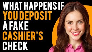 What Happens If You Unknowingly Deposit A Fake Cashiers Check How To Avoid Fake Check Scams [upl. by Arny]