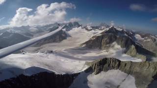 Segelflug über schweizer Gletscher von Schänis [upl. by Birdella]