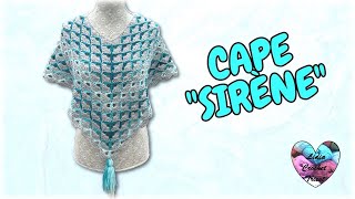 CAPE CROCHET TUTORIEL DÉBUTANT CAPITA PONCHO TEJIDA A CROCHET FACIL crochet вязание knitting [upl. by Nohcim112]