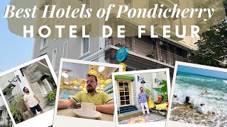 Best Hotel in Pondicherry  Hotel De Fluer  Best place to stay in Puducherry  Pondicherry  Hotels [upl. by Yeoz]