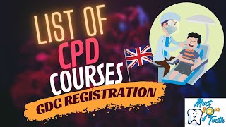 Work as Dental Hygienist or Dental Therapist in the UK  Checkout the list of required CPD courses [upl. by Enaej]