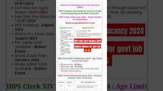 IBPS clerk Notification Out 2024  6128 Post Gramin Bank Vacancy 2024 bank ibpsrrbshortsshort [upl. by Ybroc]