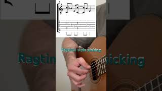 Ragtime beginner picking pattern and chords ragtimeguitarTBDguitar [upl. by Direj]