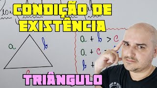 Condição de existência de um triângulo  Desigualdade triangular [upl. by Aslam]