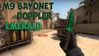 M9 Bayonet Doppler Emerald Gamma Case CSGO  Штык Нож М9 Волны Изумруд Gamma Кейс CSGO [upl. by Nevag]