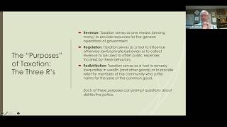 Taxation and Distributive Justice [upl. by Nohsyar487]