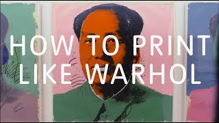 How to Print Like Warhol  Tate [upl. by Nadda]