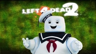 Left 4 Dead 2 Stay Puft Marshmellow Zombies in Burger King [upl. by Ezirtaeb502]