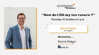 Sympass Webinar  Special Expats with Taxxlu [upl. by Townie637]