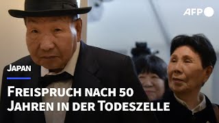 50 Jahre in der Todeszelle 88jähriger Japaner freigesprochen  AFP [upl. by Nivri54]