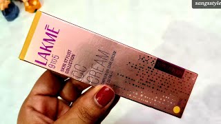 Lakme 9 to 5 skin stylish Collection CC Cream beige review in HindiSangsstyle [upl. by Annaeerb]