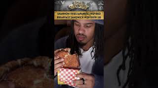 Shannon Tries JapaneseInspired Breakfast Sandwich With Keith Lee  CLUB SHAY SHAY [upl. by Yenaled]