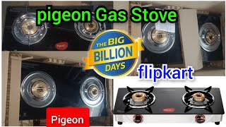 🤯best offer Flipkart gas stove ₹1399 Pigeon Popular Cooktop Glass Manual Gas Stove2 Burners🔥review [upl. by Irvin33]