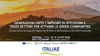 GENERAZIONI UNITE L’IMPEGNO DI ISTITUZIONI E TERZO SETTORE PER ATTIVARE LE GREEN COMMUNITIES [upl. by Yeruoc]