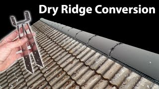 Replace or Relay Ridge Tiles  Install a Dry Ridge System [upl. by Ermengarde]