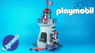 PLAYMOBIL PIRATES  6680 SOLDIERS LOOKOUT WITH BEACON  REVIEW eng [upl. by Bryan]