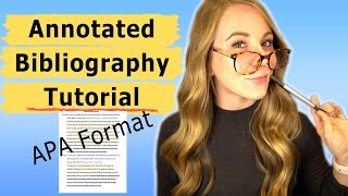 ANNOTATED BIBLIOGRAPHY  APA FORMAT [upl. by Eustasius]