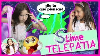 🤯 ¡SLIME POR TELEPATÍA con mi AMIGA YOUTUBER ANI del RINCÓN de ANI TWIN TELEPATHY SLIME CHALLENGE [upl. by Brunn470]